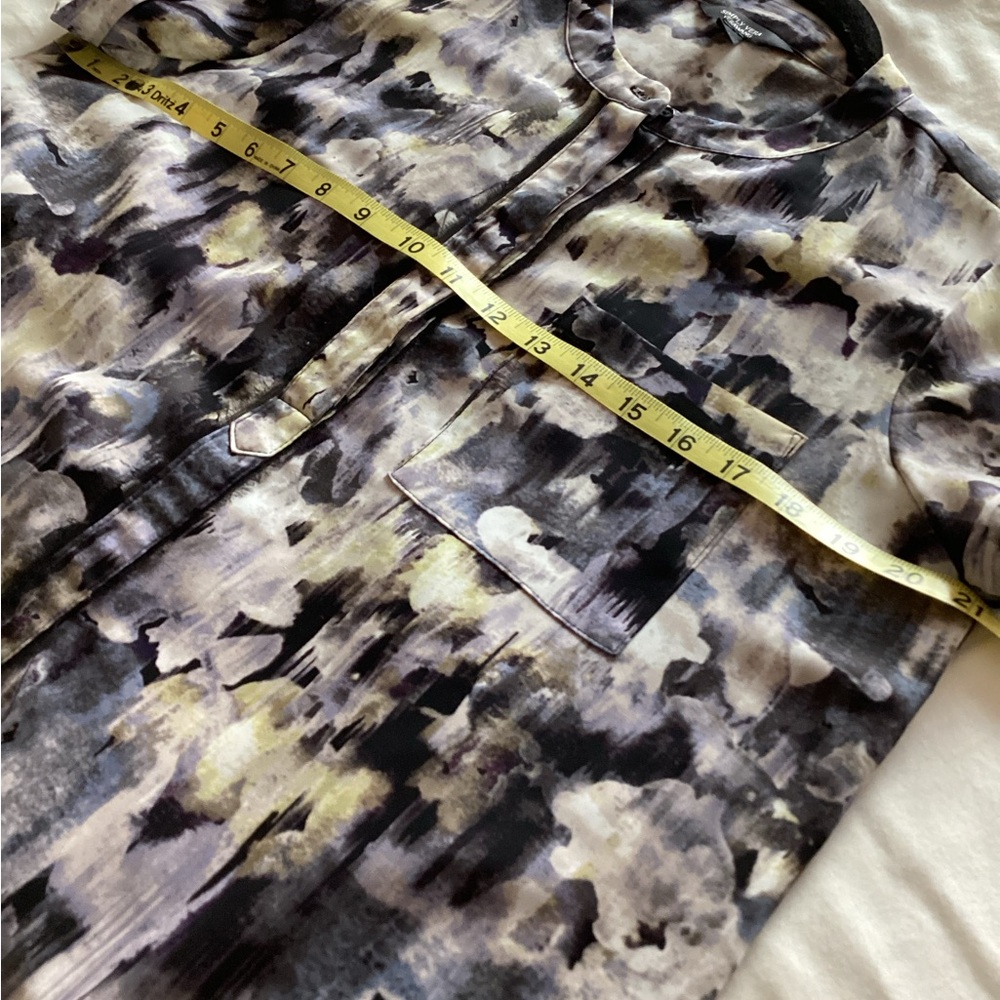 Vera by Vera Wang floral watercolor print blouse - Picture 6 of 7